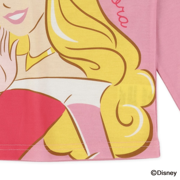 コミック柄長袖Tシャツ長袖Tシャツ（ディズニープリンセス）