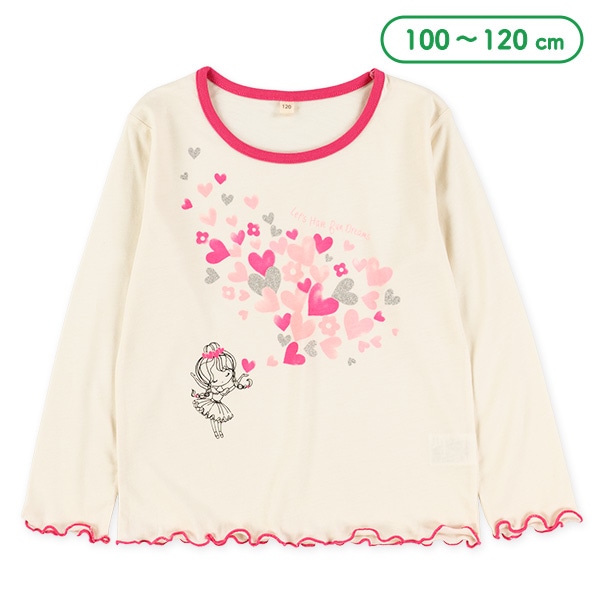 ハートメロウ長袖Tシャツ