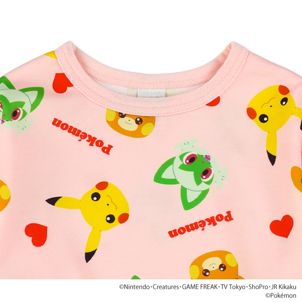 ダンボールニット総柄長袖Tシャツ（ポケモン）