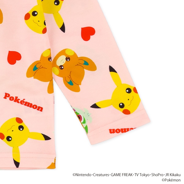 ダンボールニット総柄長袖Tシャツ（ポケモン）