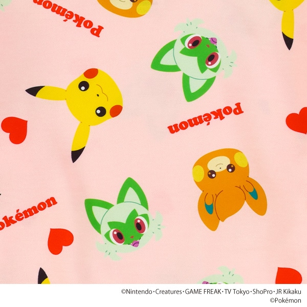 ダンボールニット総柄長袖Tシャツ（ポケモン）