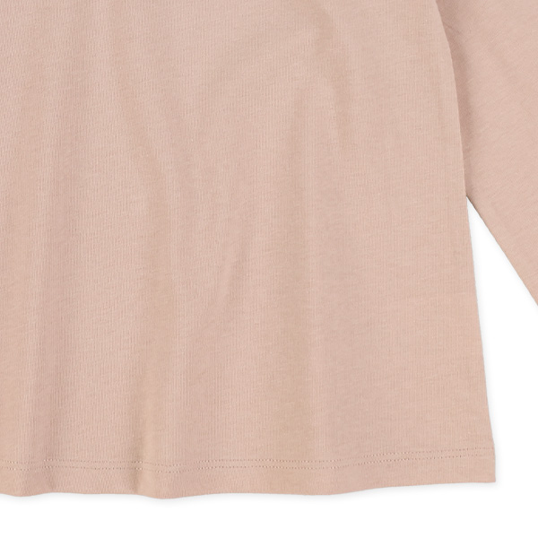肩フリル長袖Tシャツ