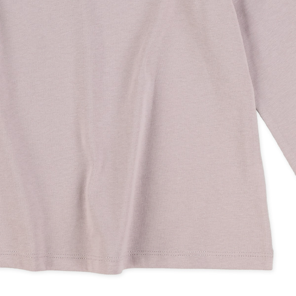 肩フリル長袖Tシャツ