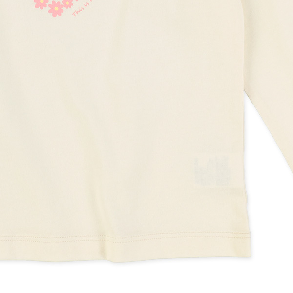 ハートリボン付き長袖Ｔシャツ