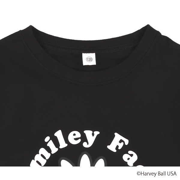 スマイルフェイス総柄長袖Tシャツ