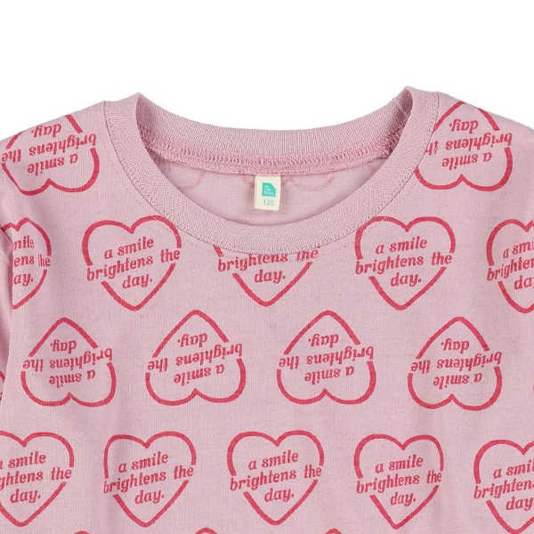 ロゴハート総柄長袖Tシャツ