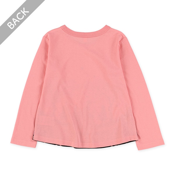 お城女の子長袖Tシャツ