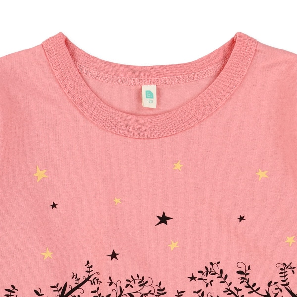 お城女の子長袖Tシャツ