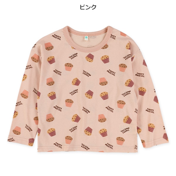 マフィン総柄長袖Tシャツ