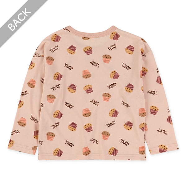 マフィン総柄長袖Tシャツ