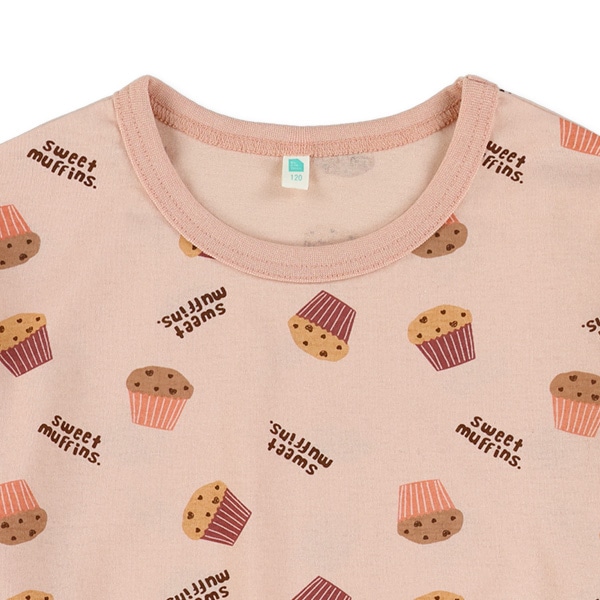マフィン総柄長袖Tシャツ