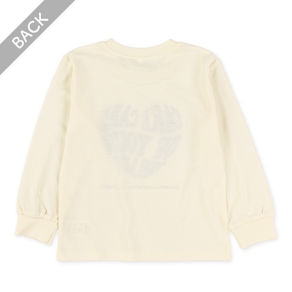 ハートモチーフ長袖Tシャツ