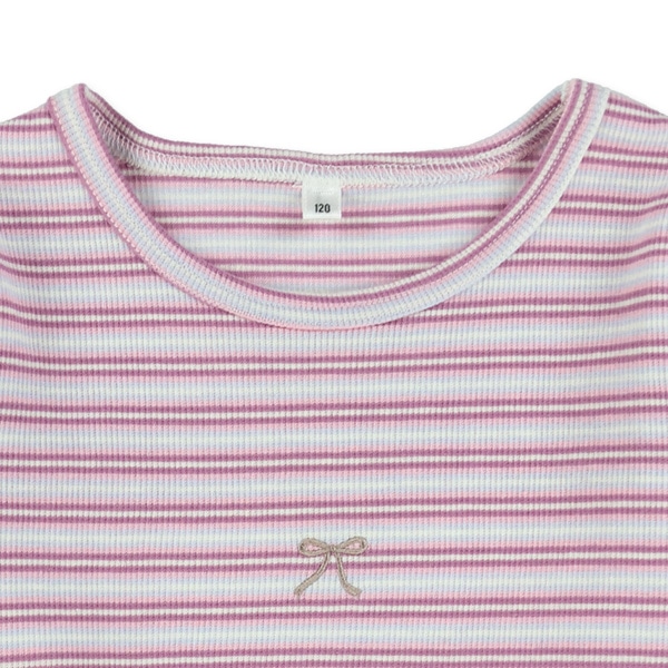 スパンテレコボーダー長袖Tシャツ