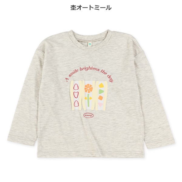 モチーフロゴ長袖Tシャツ