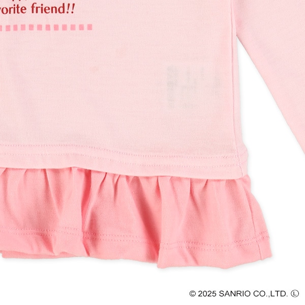 裾フリル長袖Tシャツ（サンリオ）