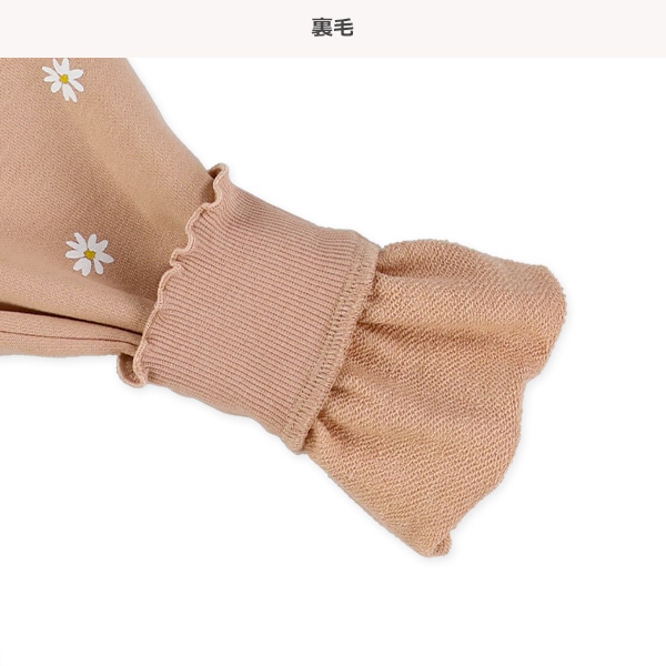 裏毛花柄トレーナー
