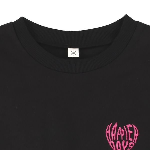 ミニ裏毛刺繍レイヤード風長袖Tシャツ