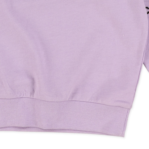 ミニ裏毛肘メッシュ切り替え長袖Tシャツ