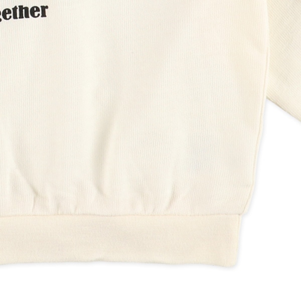 ミニ裏毛袖テープ＆リボンスウィーツ柄長袖Tシャツ