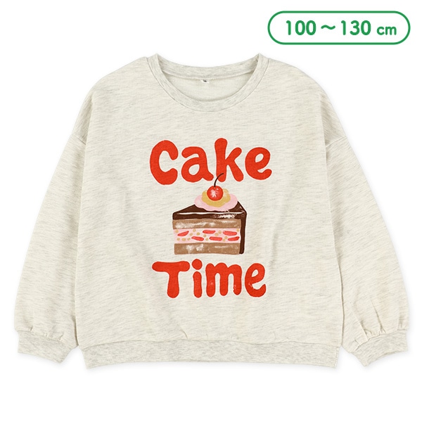 ミニ裏毛ケーキ前後長袖Tシャツ