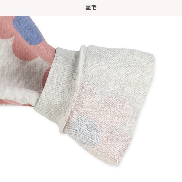 裏毛大花柄トレーナー
