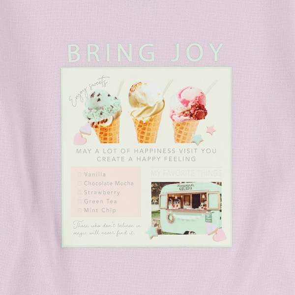 ポンチ転写レースアップ長袖Tシャツ