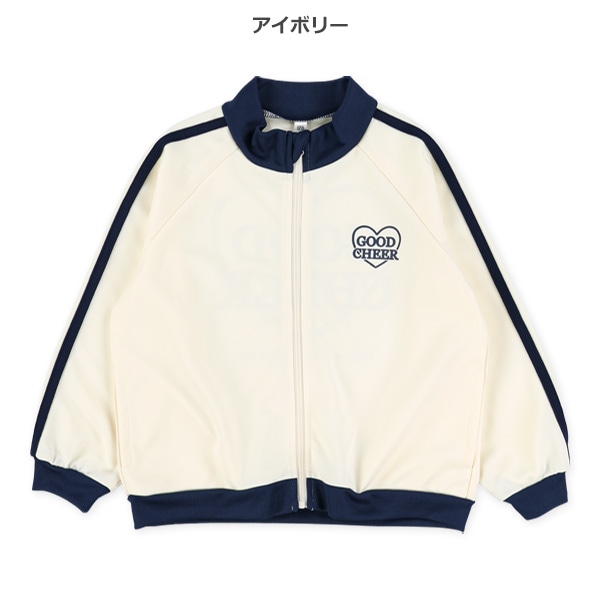 ハートロゴバックプリントトラックジャケット