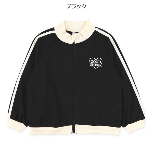 ハートロゴバックプリントトラックジャケット