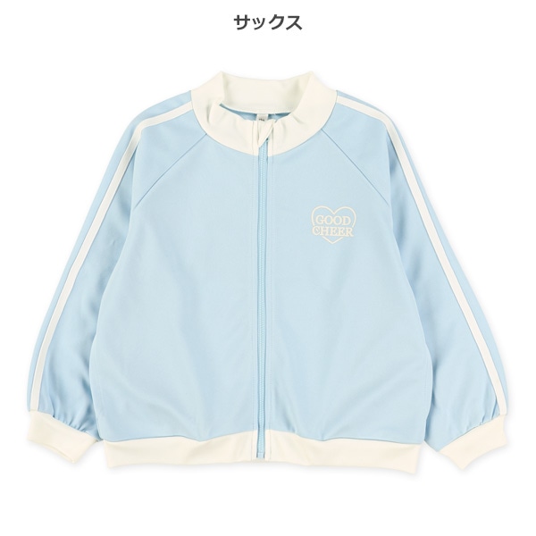 ハートロゴバックプリントトラックジャケット