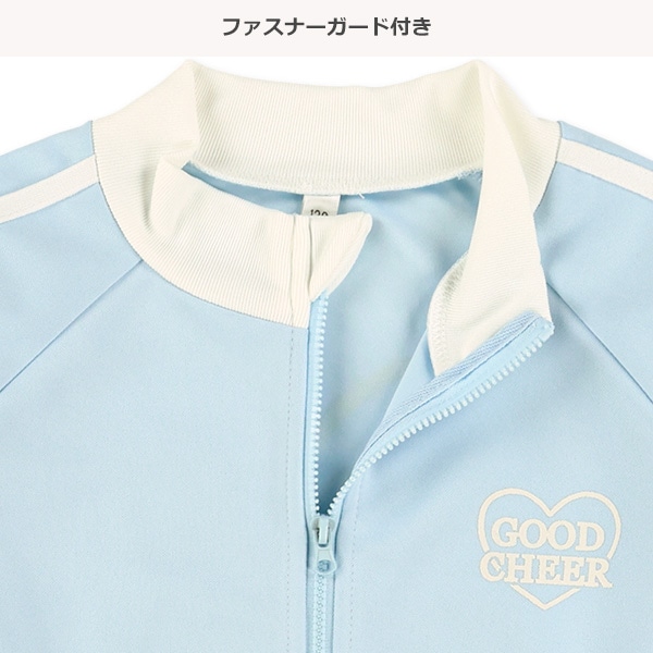 ハートロゴバックプリントトラックジャケット