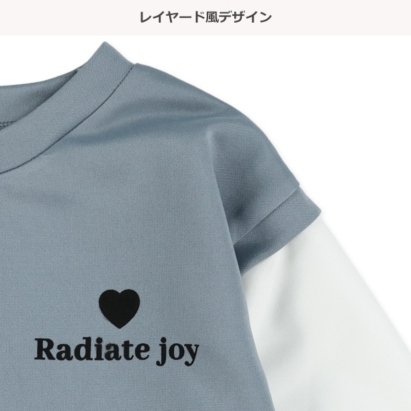 ポンチベストレイヤード風長袖Tシャツ