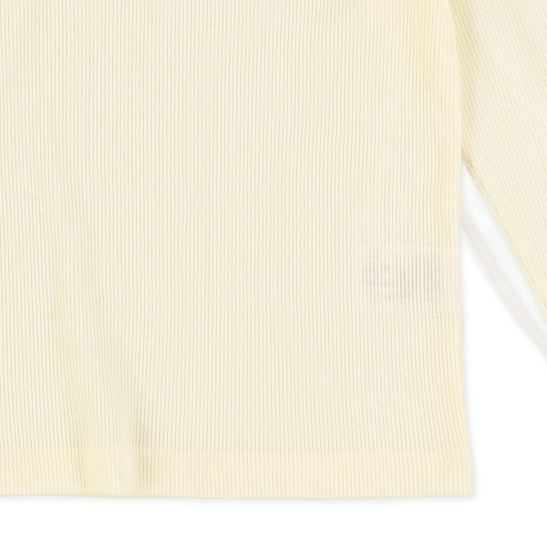 テレコレースハイネック長袖Tシャツ