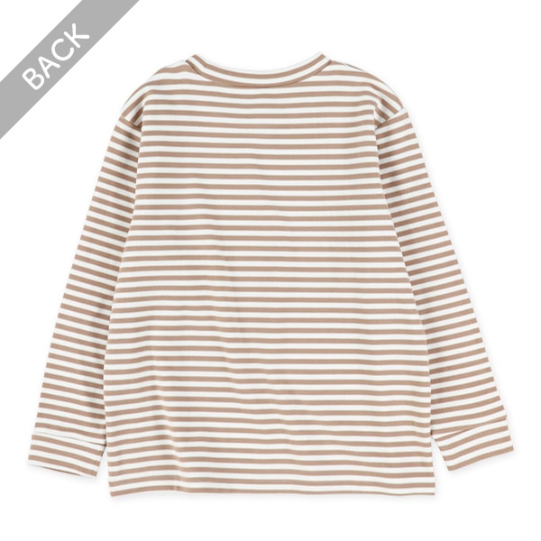 ライトフリースボーダー長袖Tシャツ