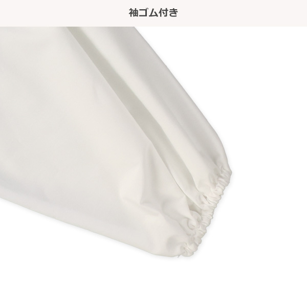 ミニ裏毛ラメ発泡袖ブロードレイヤード風長袖Ｔシャツ