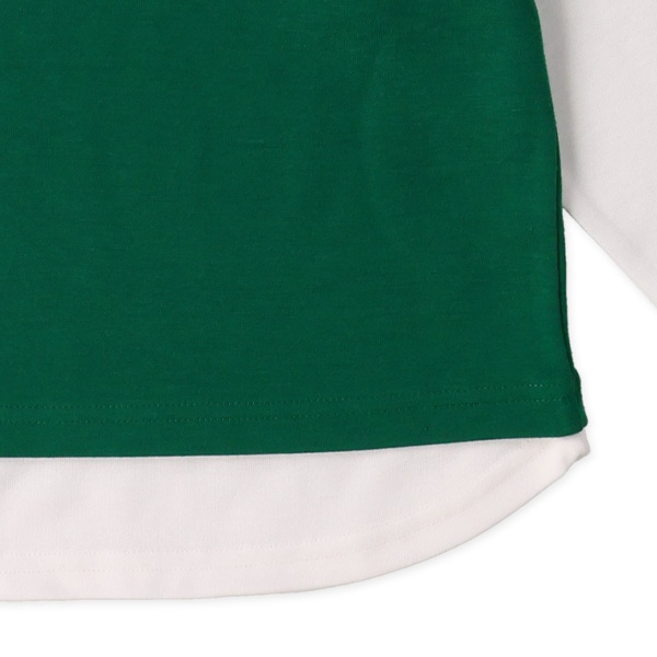 ポンチベストレイヤード風長袖Tシャツ