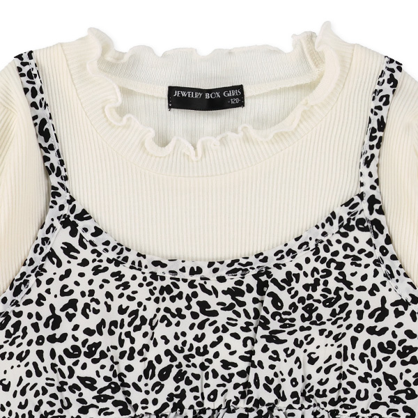 テレコブロードレイヤード風長袖Tシャツ