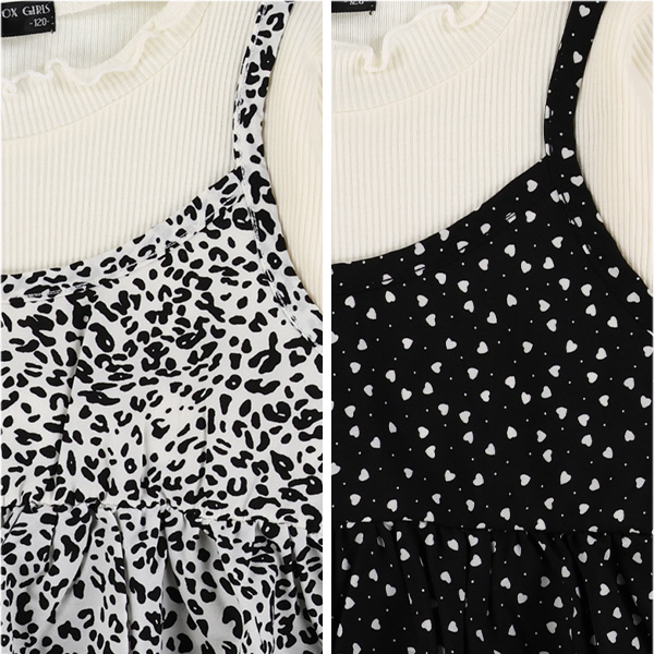 テレコブロードレイヤード風長袖Tシャツ