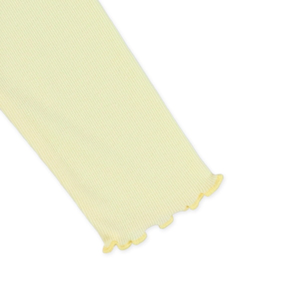 テレコ切り替えチュール付きハート・くま長袖Tシャツ