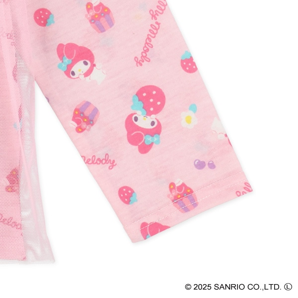 チュール付き長袖Tシャツ（マイメロディ・クロミ）