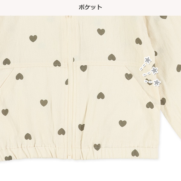 楊柳ガーゼブルゾン