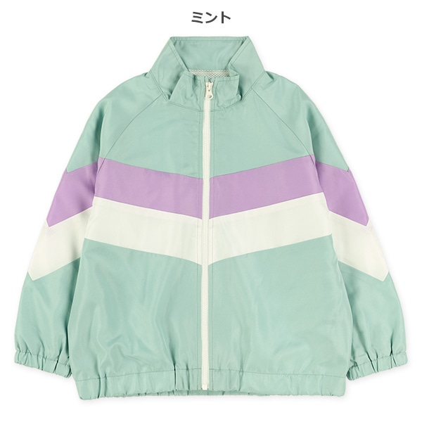 裏メッシュ胸切り替えジャケット