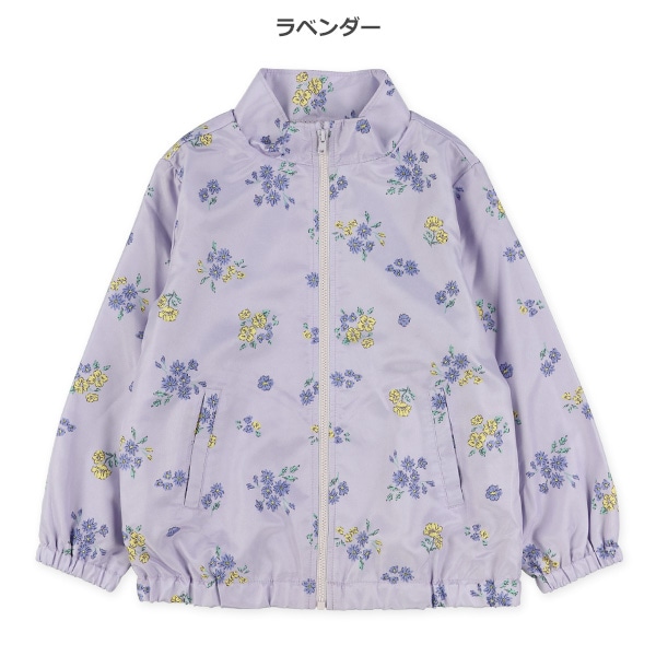 裏メッシュ花総柄ジャケット