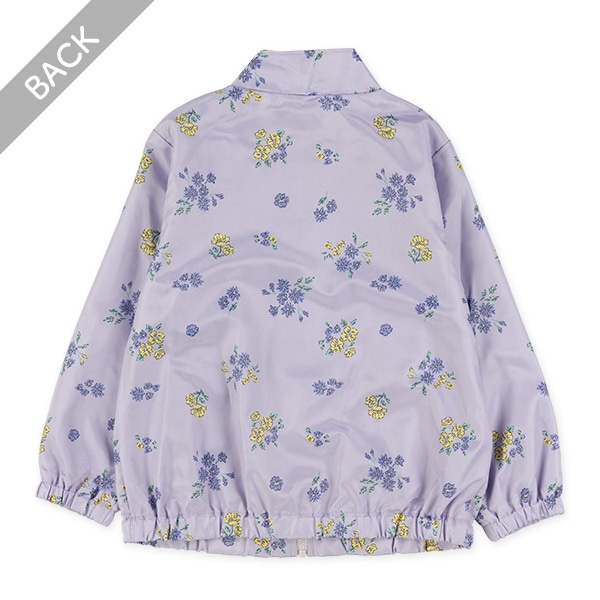 裏メッシュ花総柄ジャケット