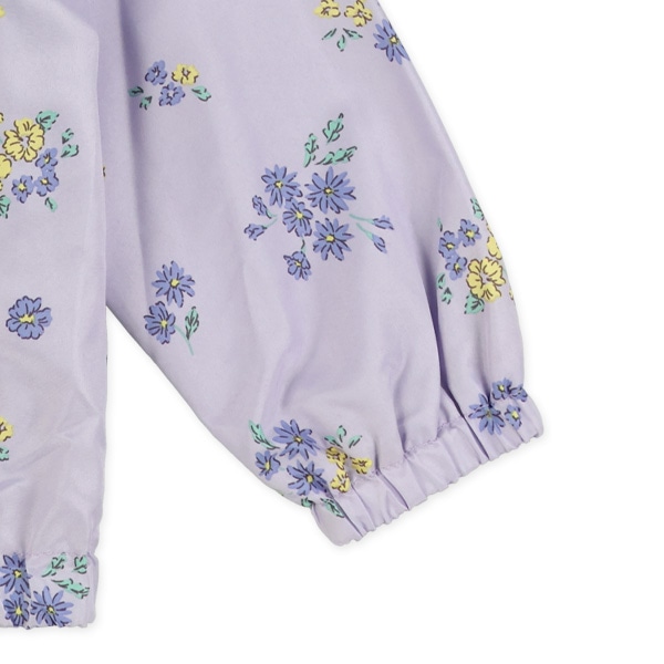 裏メッシュ花総柄ジャケット