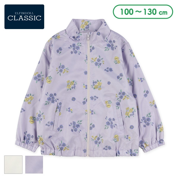 裏メッシュ花総柄ジャケット