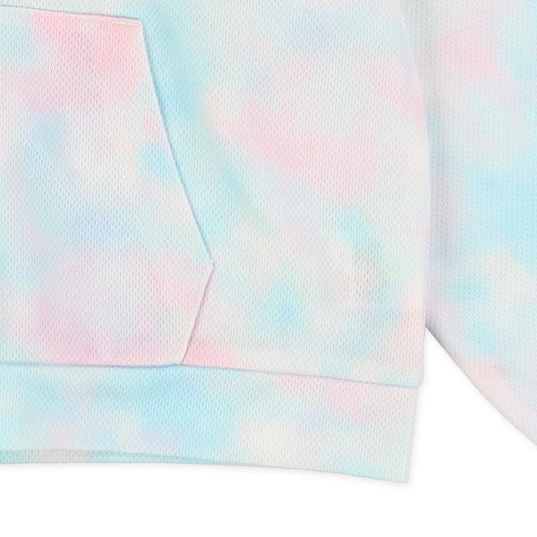 メッシュタイダイ風ジップパーカー