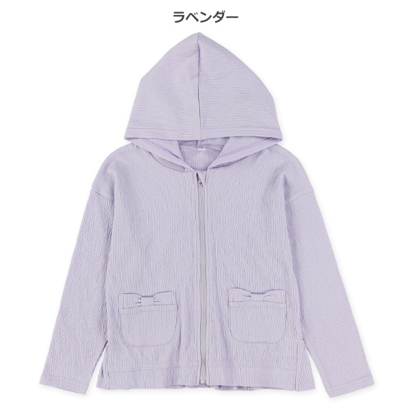 クレープニットジップパーカー