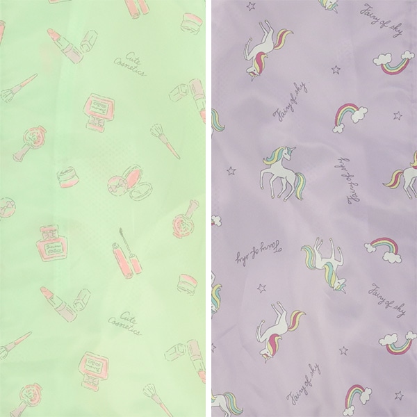 裏メッシュコスメ・ユニコーン総柄ジャケット