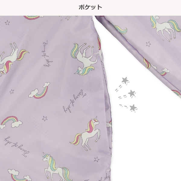 裏メッシュコスメ・ユニコーン総柄ジャケット