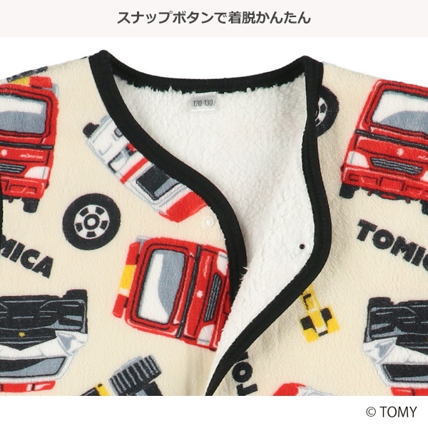 フリース裏ボアロングポンチョ（トミカ）